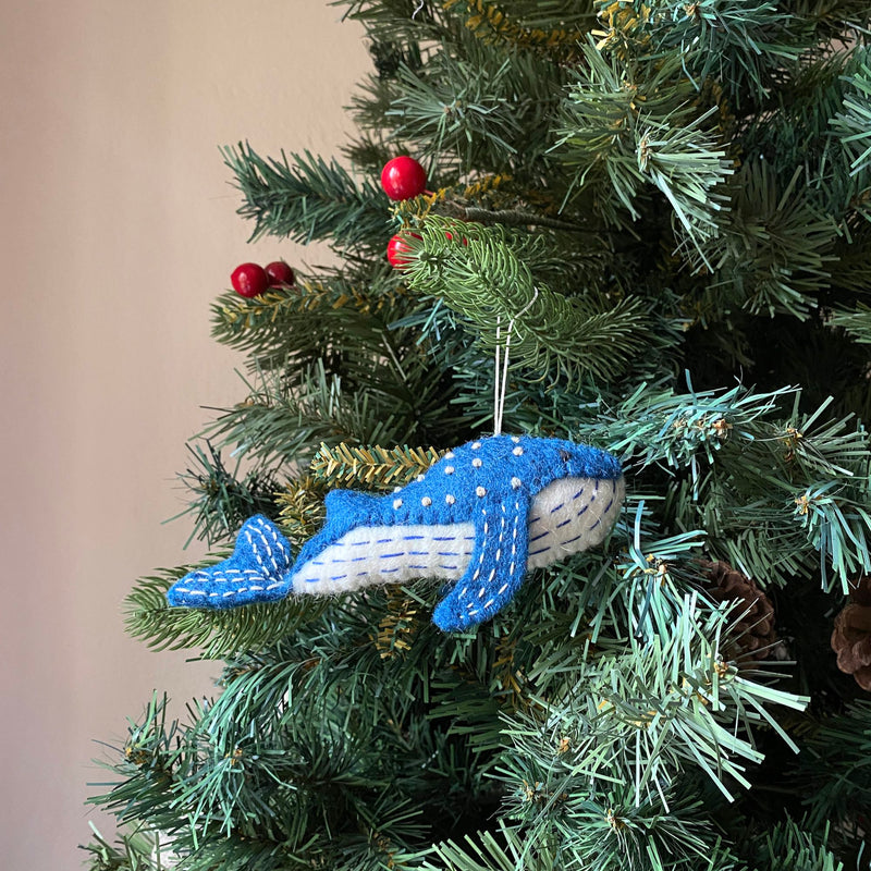 Blue Whale Ornament - Deer Harbour Design