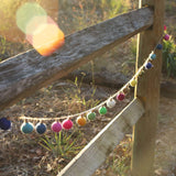 Felt Color Ball Lightbulb Garland Premium Quality Unique Handmade Gifts And Accessories - Ganapati Crafts Co.