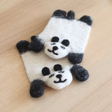 Felt Panda Coasters - Set of 4