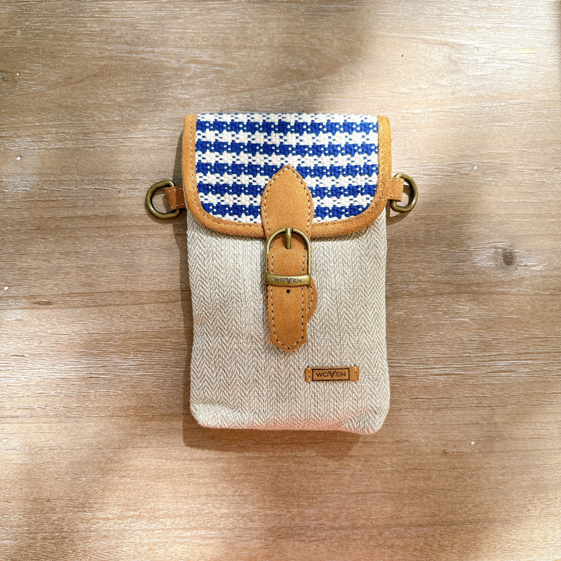 Woven Phone Bag - Houndstooth