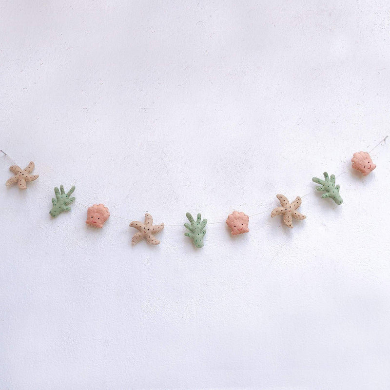 Seashell & starfish garland Premium Quality Unique Handmade Gifts And Accessories - Ganapati Crafts Co.