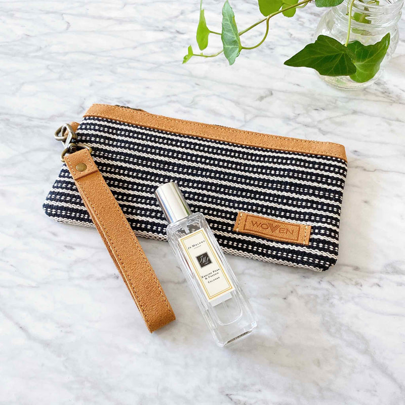 WOVEN phone wallet - Black Premium Quality Unique Handmade Gifts And Accessories - Ganapati Crafts Co.