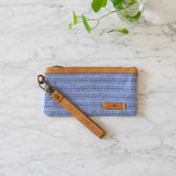 WOVEN phone wallet - Blue Premium Quality Unique Handmade Gifts And Accessories - Ganapati Crafts Co.